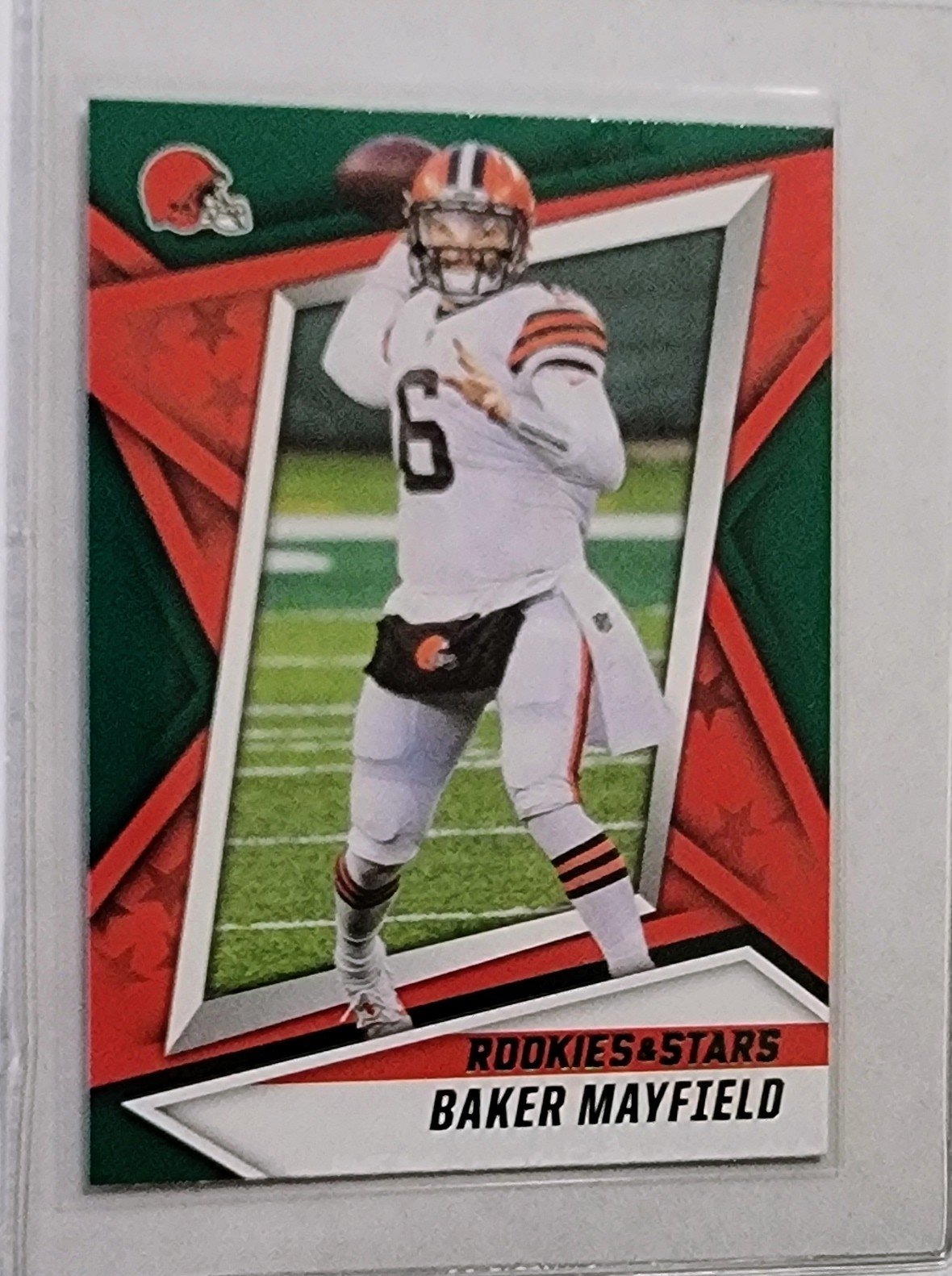 2021 Panini Rookies and Stars Baler Nayfield Green Football Card AVM1 simple Xclusive Collectibles