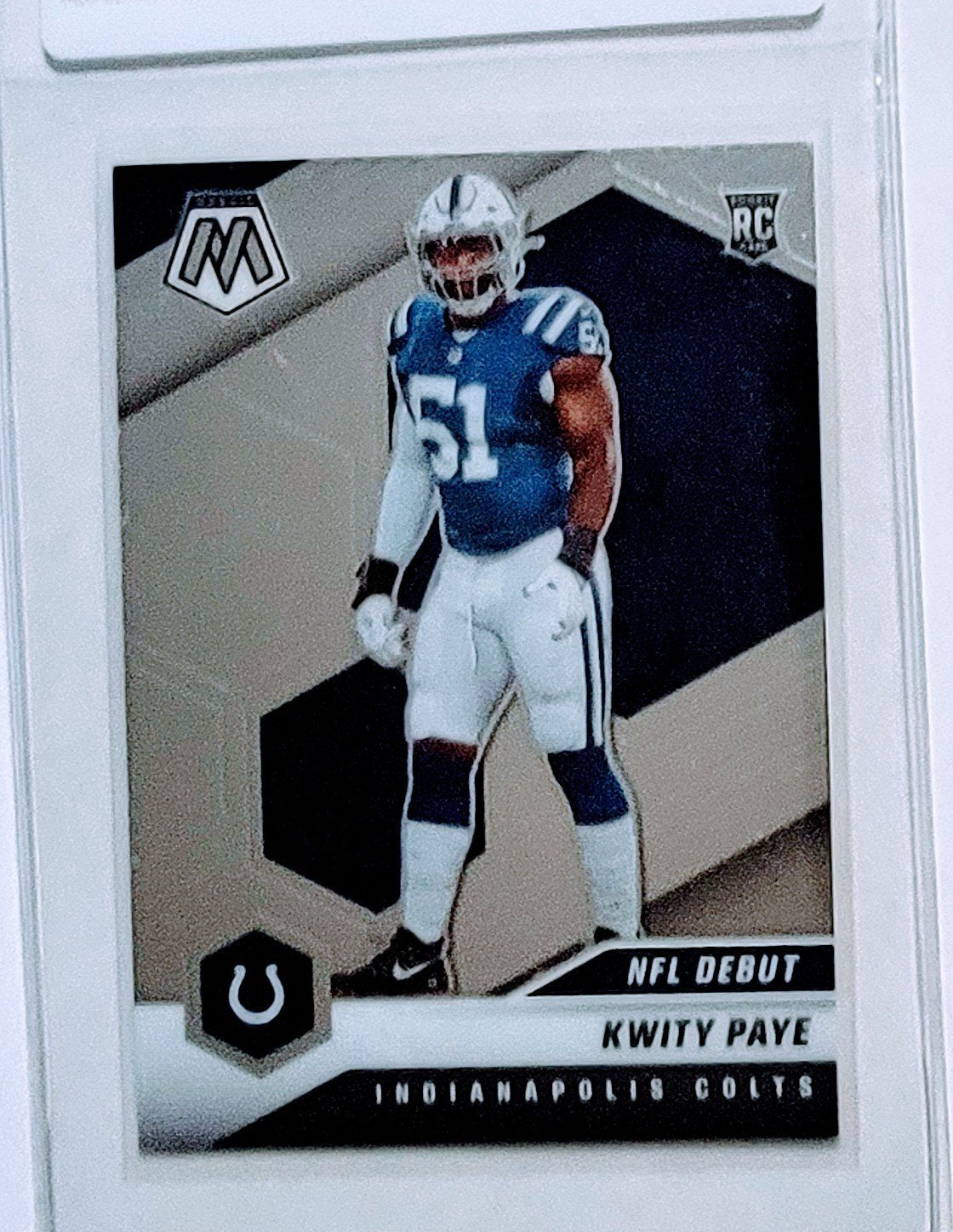 2021 Panini Mosaic Kwity Paye Rookie Football Card AVM1 simple Xclusive Collectibles