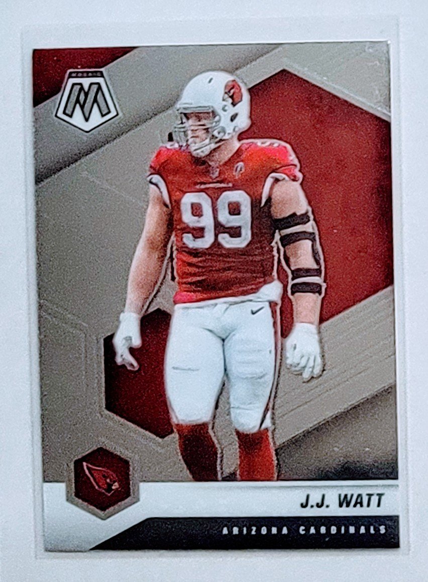 2021 Panini Mosaic J.J. Watt Football Card AVM1 simple Xclusive Collectibles