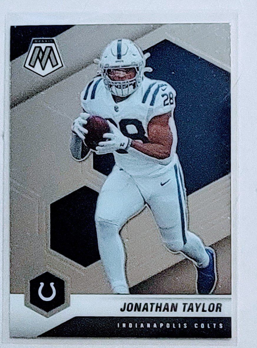 2021 Panini Mosaic Jonathan Taylor Football Card AVM1 simple Xclusive Collectibles