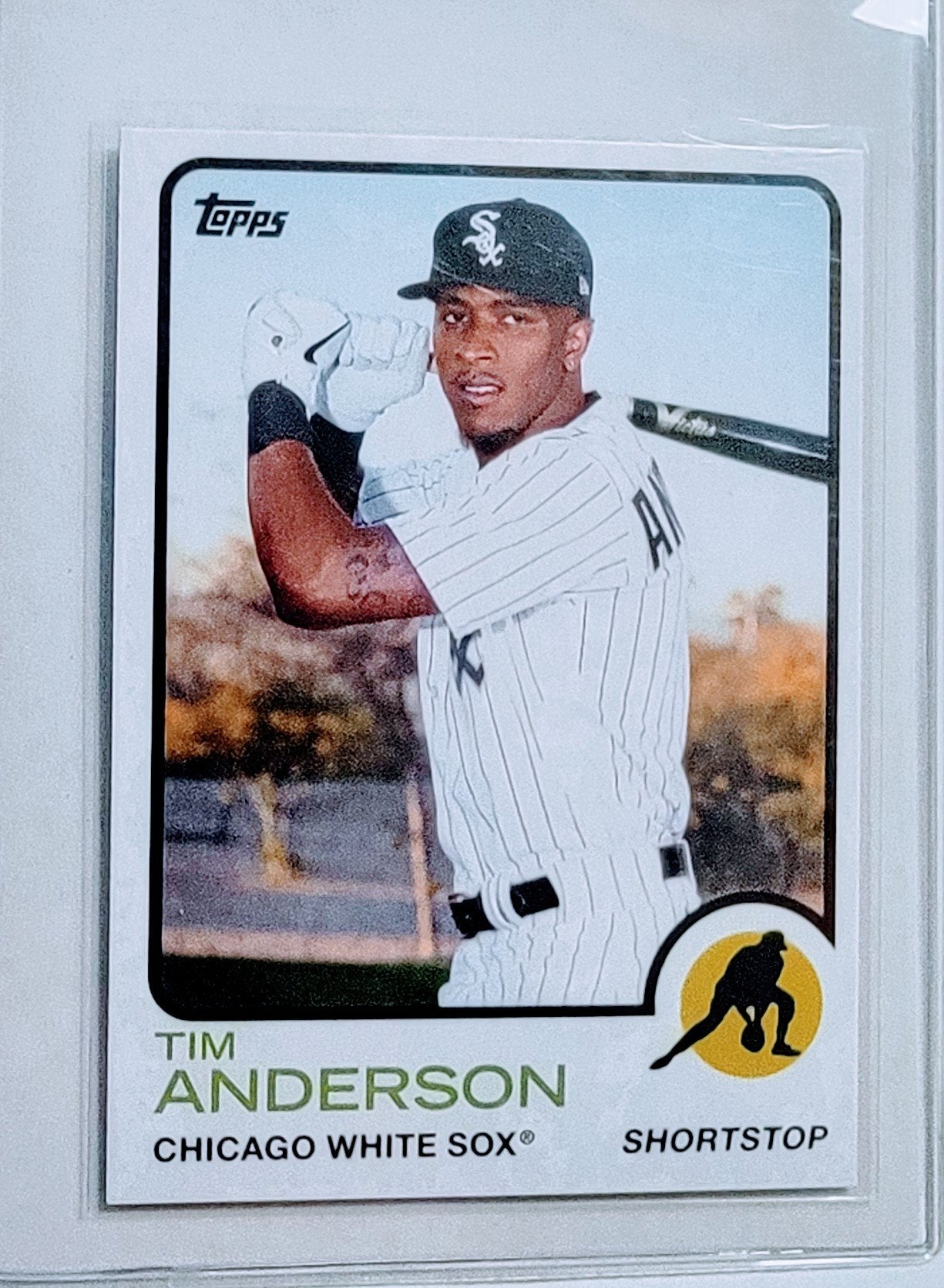 2022 Topps Heritage Tim Anderson Baseball Card AVM1 simple Xclusive Collectibles