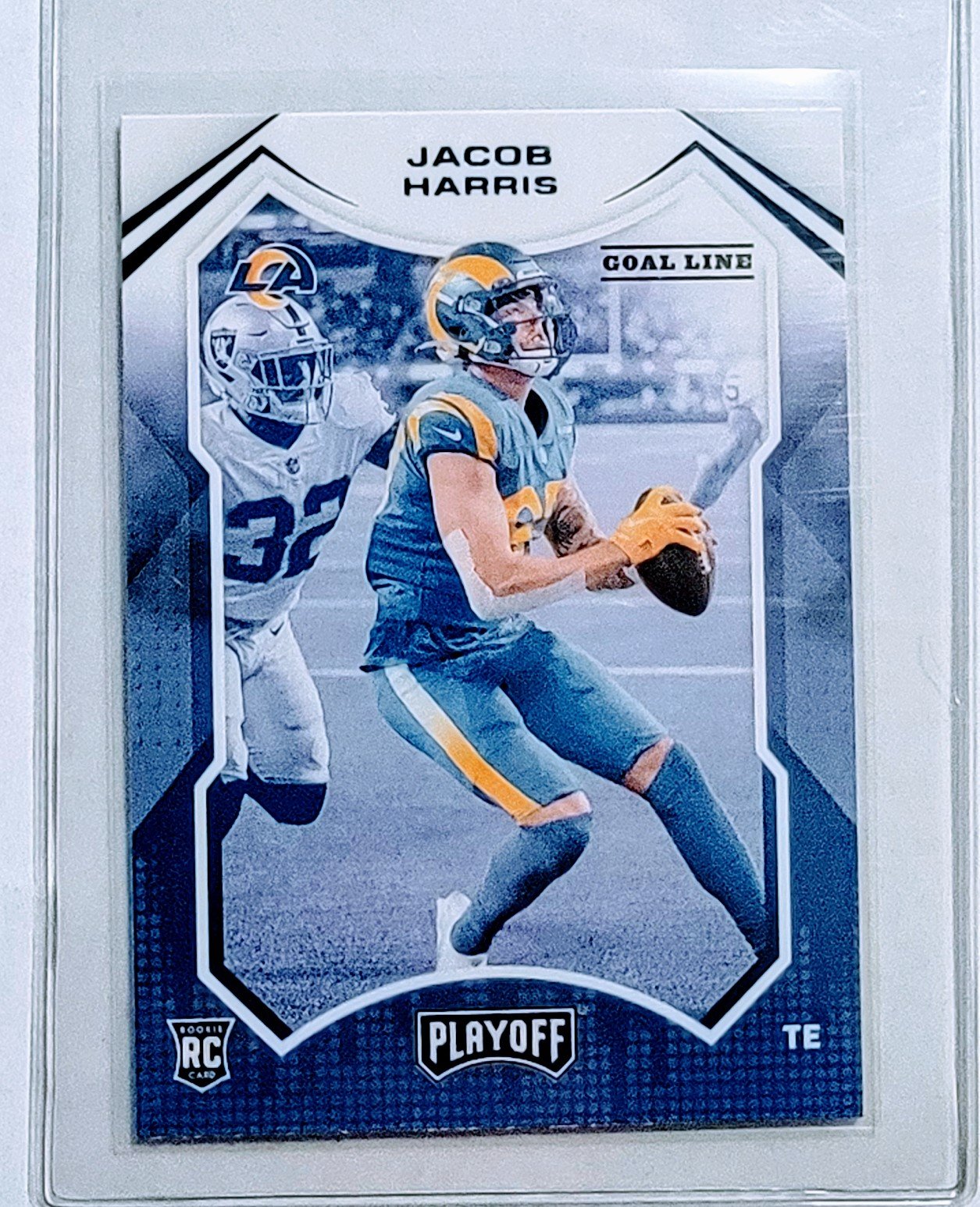 2021 Panini Playoffs Jacob Harris Goal Line Rookie Football Card AVM1 simple Xclusive Collectibles