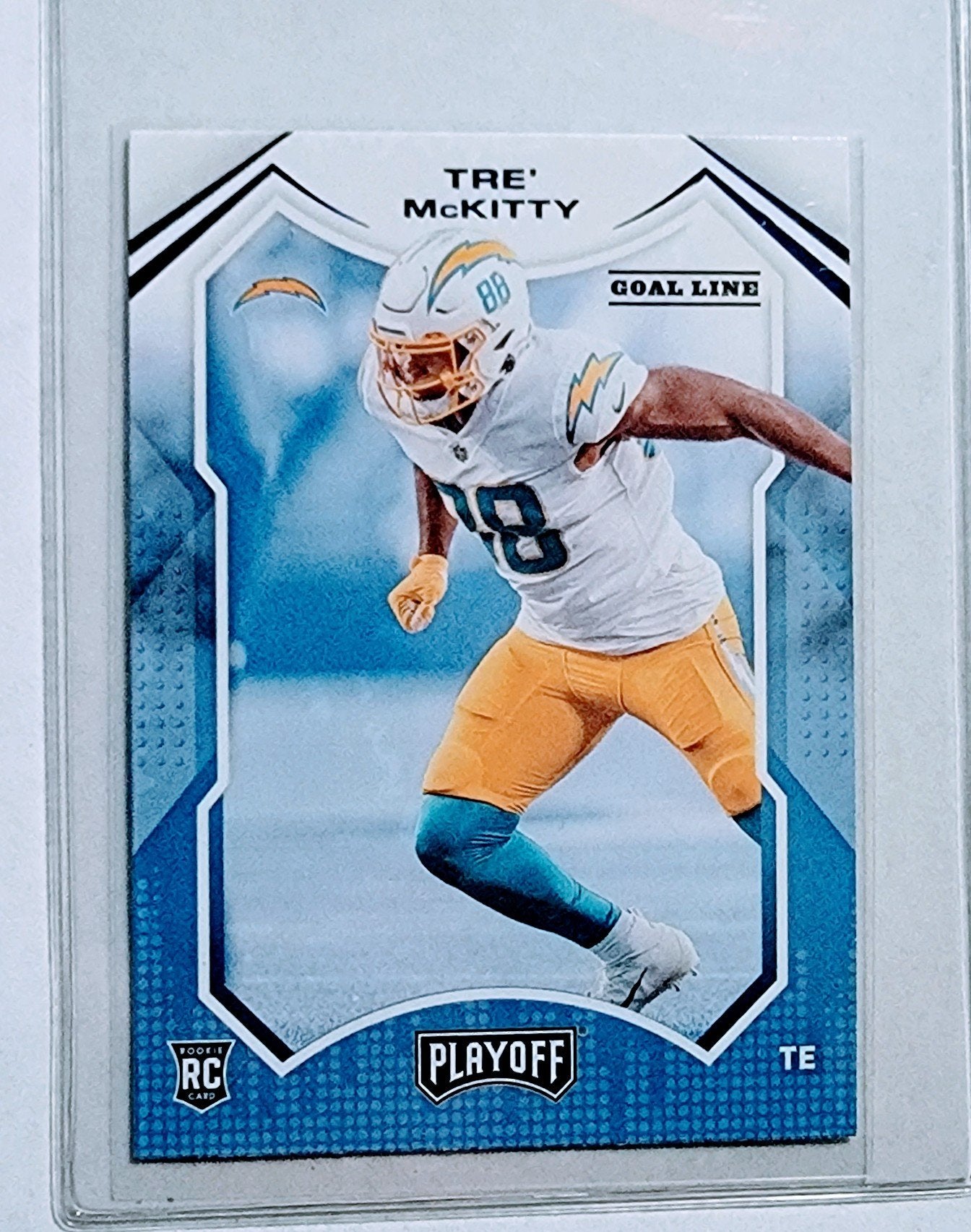 2021 Panini Playoffs Tre McKitty Goal Line Football Card AVM1 simple Xclusive Collectibles