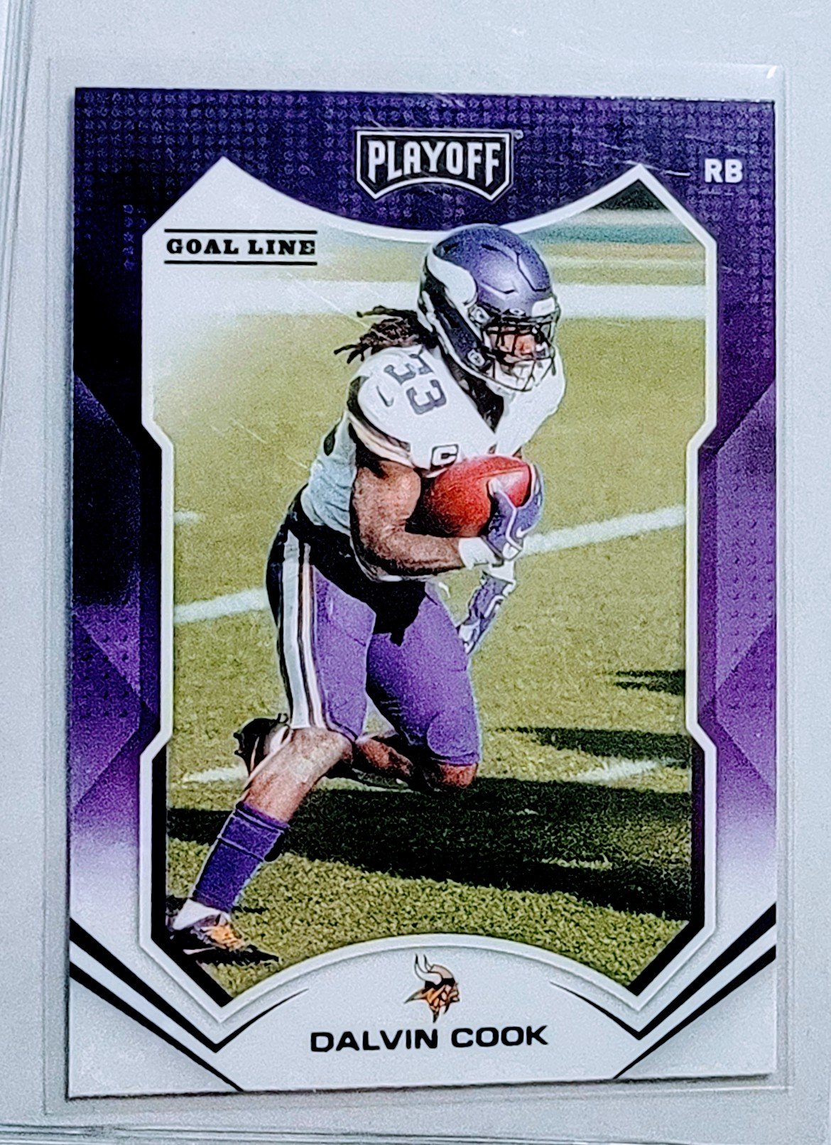 2021 Panini Rookies and Stars Dalvin Cook Goal Line Football Card AVM1 simple Xclusive Collectibles