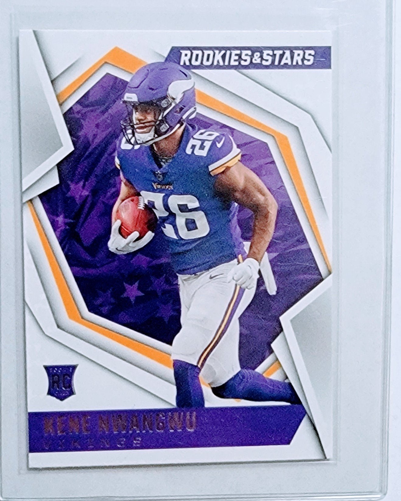 2021 Panini Rookies and Stars Kene Kwangwu Rookie Football Card AVM1 simple Xclusive Collectibles
