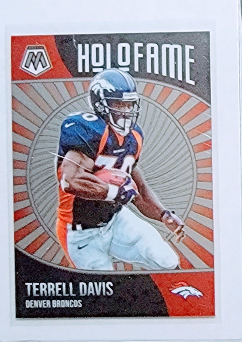 2021 Panini Mosaic Terrell Davis Holofame Insert Football Card AVM1 simple Xclusive Collectibles   