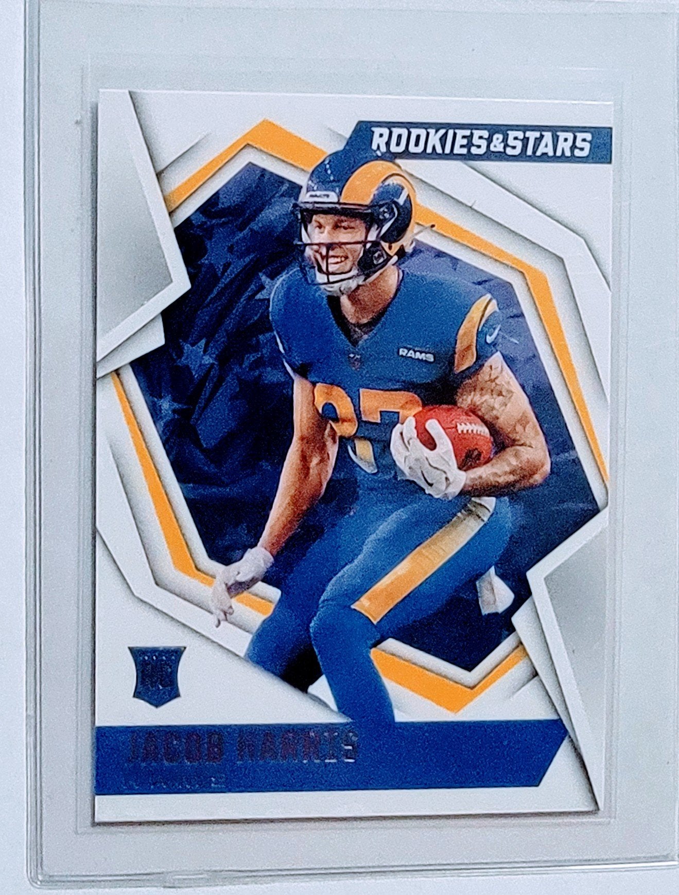 2021 Panini Rookies and Stars Jacob Harris Rookie Football Card AVM1_1a simple Xclusive Collectibles