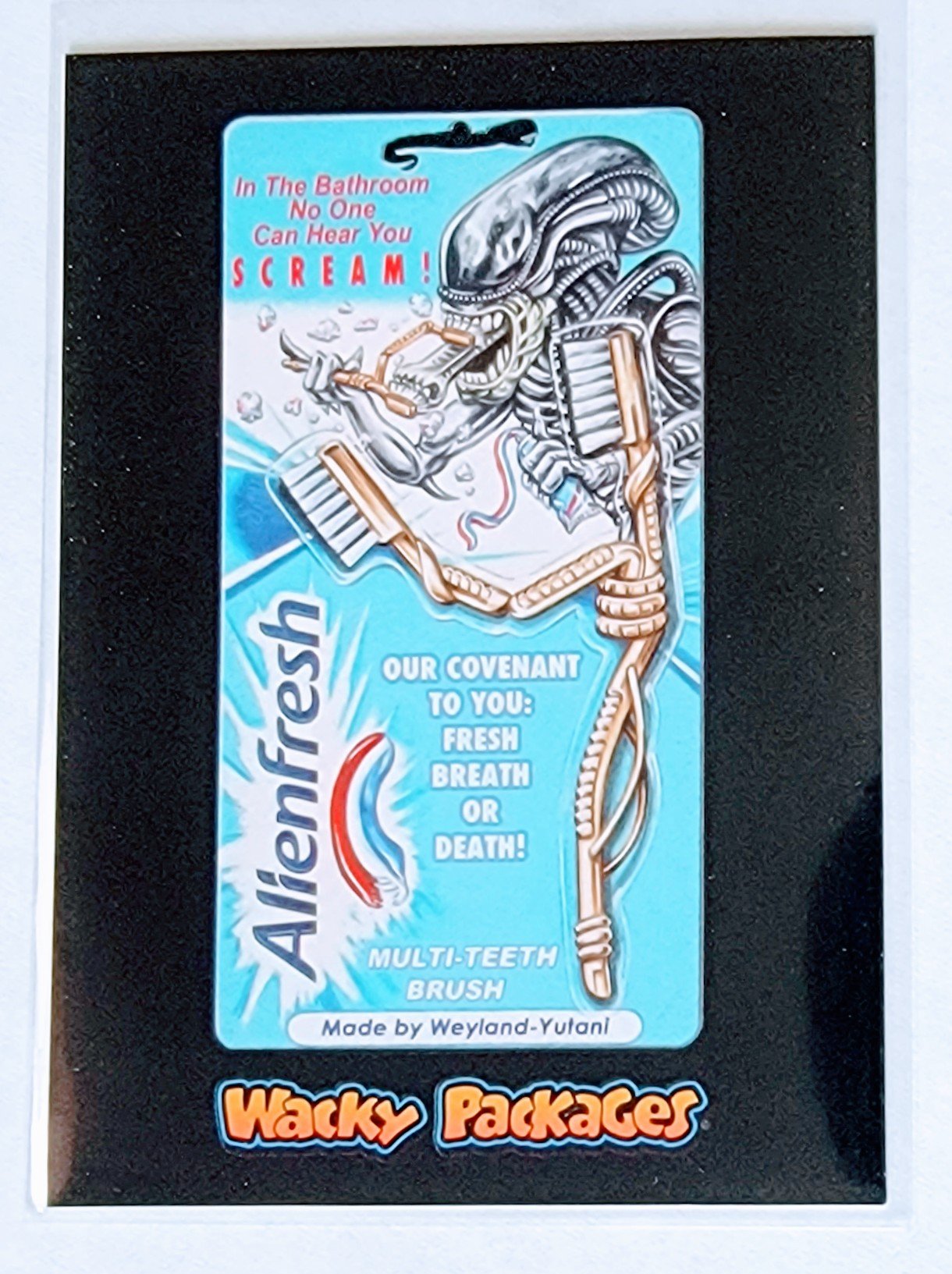 2017 Wacky Packages 50th Anniversary Alien Fresh Sticker Trading Card MCSC1 simple Xclusive Collectibles
