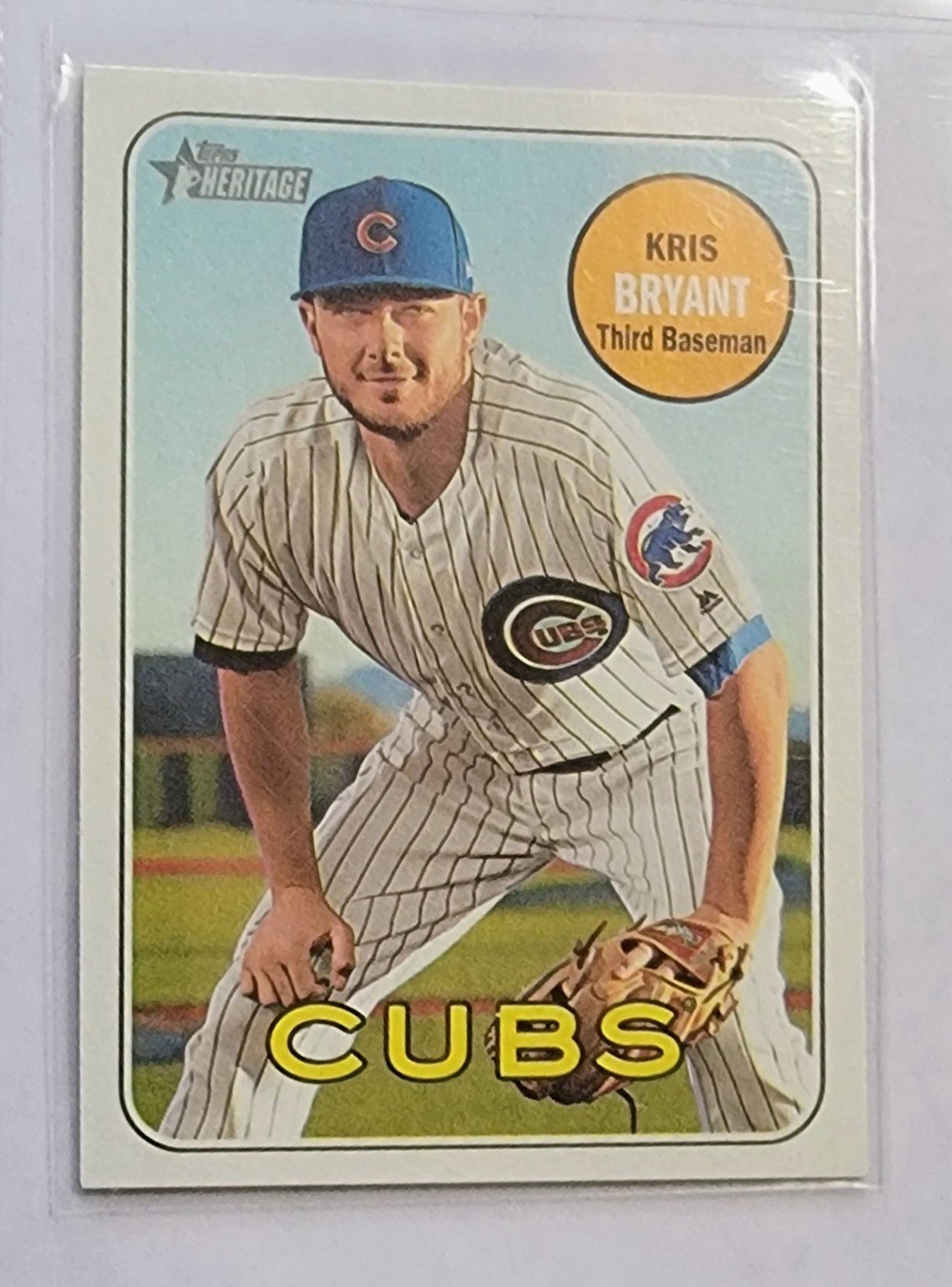 2018 Topps Heritage Kris Bryant Baseball Card TPTV simple Xclusive Collectibles