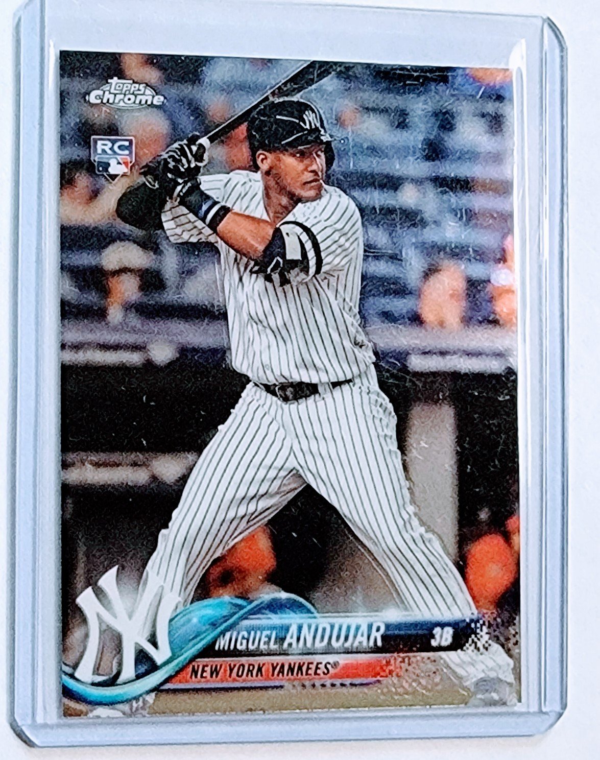 2018 Topps Chrome Miguel Andujar Rookie Baseball Card TPTV simple Xclusive Collectibles