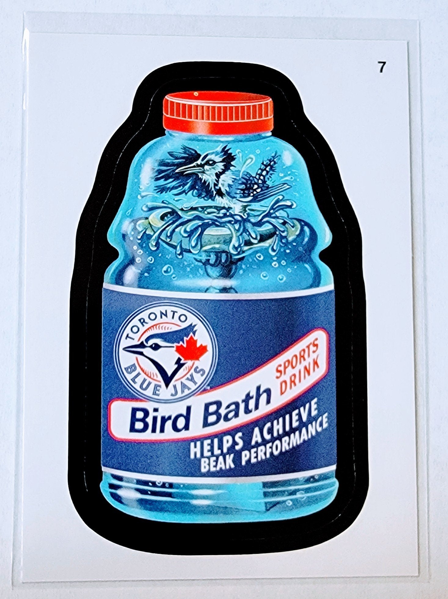 2016 Topps MLB Baseball Wacky Packages Toronto Blue Jays Bird Bath Sticker Trading Card MCSC1 simple Xclusive Collectibles