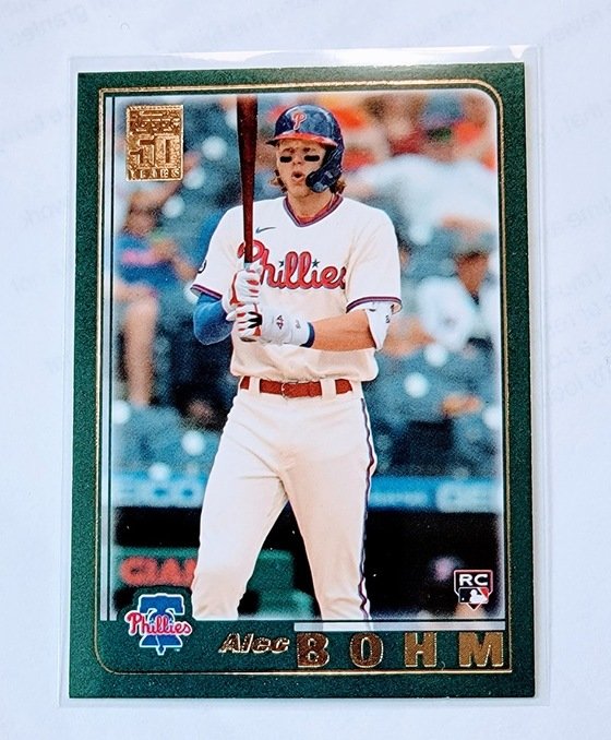 2021 Topps Archives Alec Bohm 2001 Rookie Baseball Trading Card SMCB1 simple Xclusive Collectibles