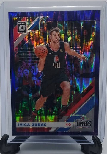 2019-20 Donruss Optic Ivica Zubac Purple Shock Refractor Basketball Card simple Xclusive Collectibles