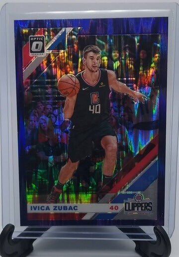 2019-20 Donruss Optic Ivica Zubac Purple Shock Refractor Basketball Card simple Xclusive Collectibles   