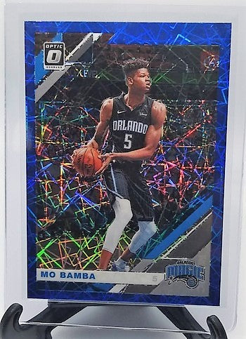 2019-20 Donruss Optic Mo Bamba Blue Velocity Refractor Basketball Card simple Xclusive Collectibles
