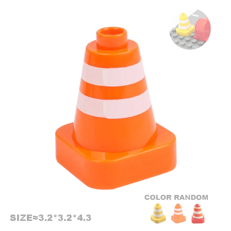 Big Size Building Blocks Engineering Accessories – City Scene, Walls, Doors, Hooks & Props