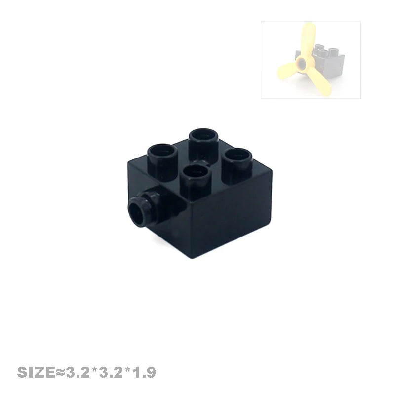 Big Size Building Blocks Engineering Accessories – City Scene, Walls, Doors, Hooks & Props