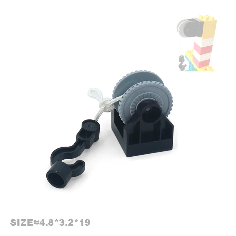 Big Size Building Blocks Engineering Accessories – City Scene, Walls, Doors, Hooks & Props