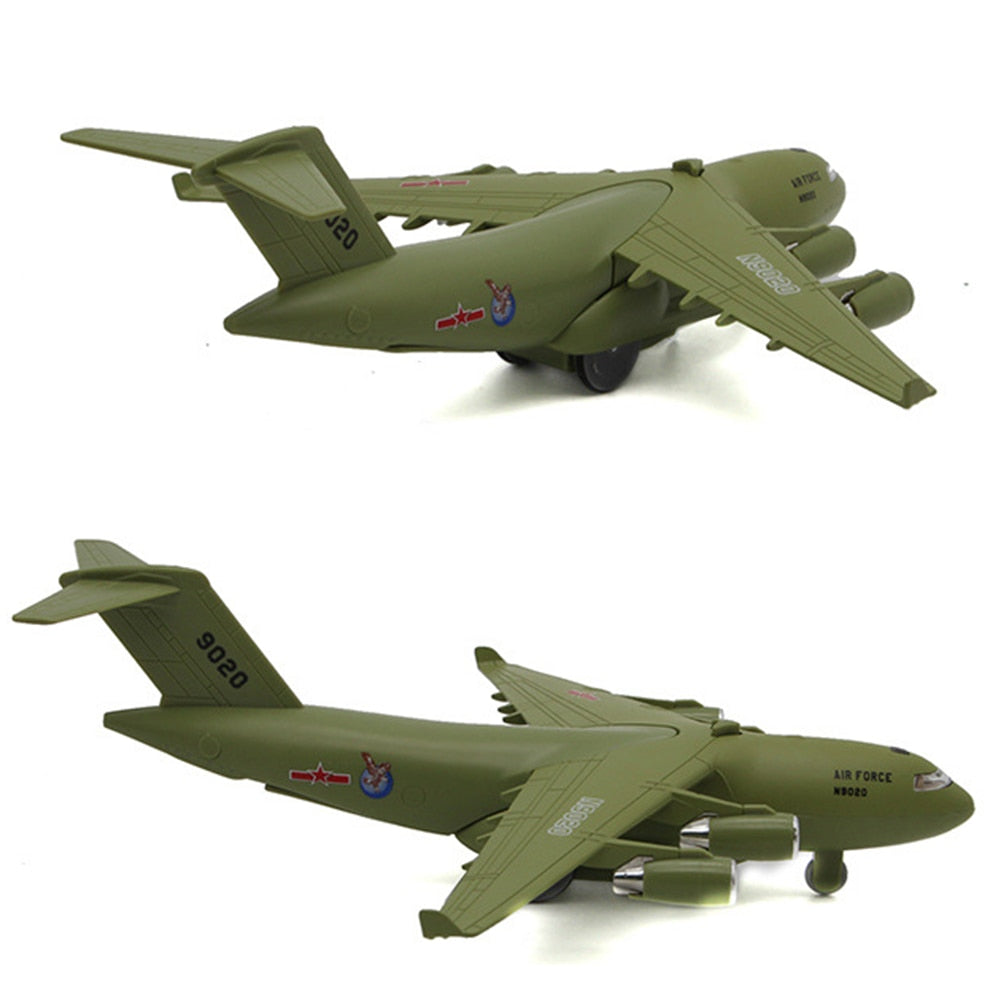 1/32 Scale C17 Transport Aircraft - Diecast Metal Airplane Toy with Music & LED Features