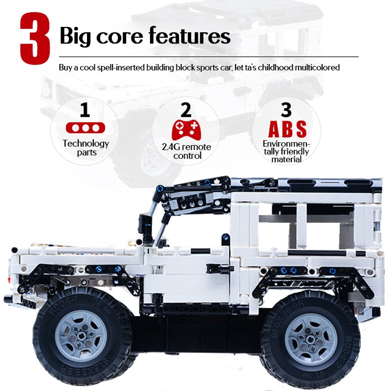 Cada Defender Remote Control RC Car Brick Model Set - 533Pcs - Xclusive Collectibles