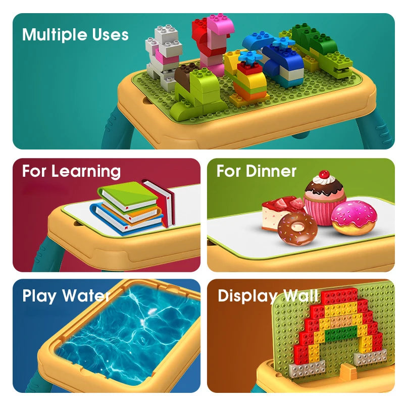 Colorful DIY Building Blocks – Big Size Bulk Bricks, Cars, Animals & Base Plates