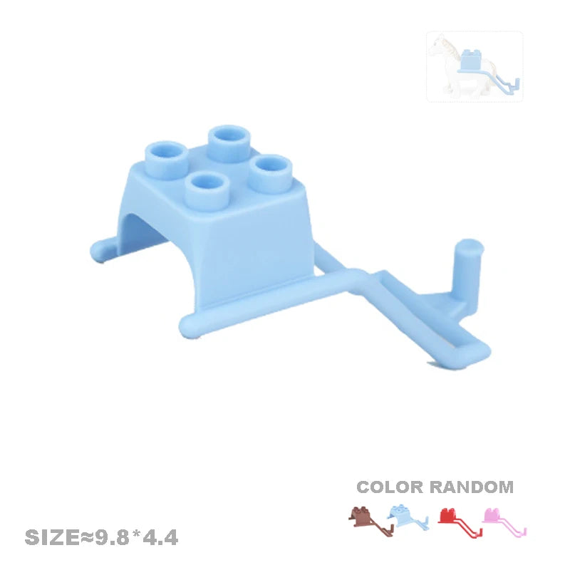 Big Size Building Blocks Engineering Accessories – City Scene, Walls, Doors, Hooks & Props