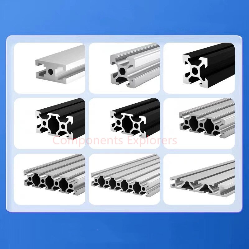 Versatile 2020 2040 European Standard Aluminum Extrusion - Black/Silver -3D Printer Parts