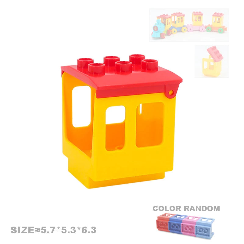 Big Size Building Blocks Engineering Accessories – City Scene, Walls, Doors, Hooks & Props
