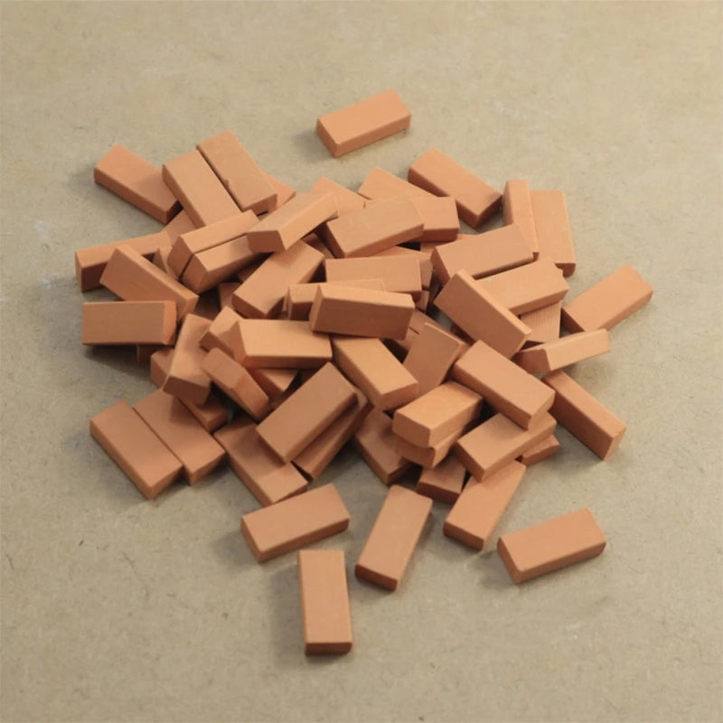 100pcs Miniature Simulation Bricks - DIY Diorama Landscape Scenery