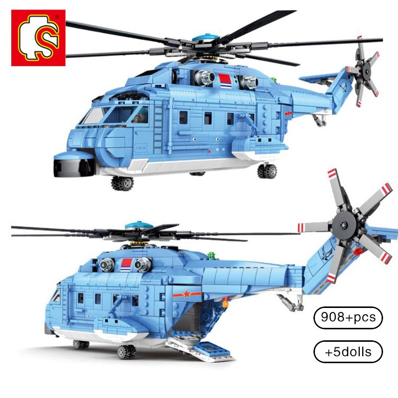 SEMBO Chinese Military Aviation Model Brick Aircraft Playsets