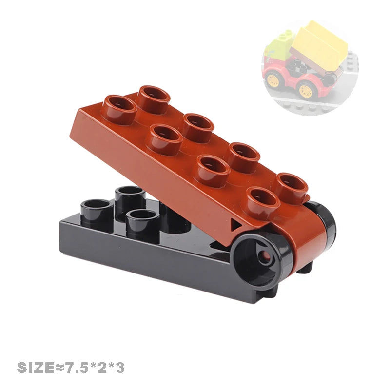 Big Size Building Blocks Engineering Accessories – City Scene, Walls, Doors, Hooks & Props