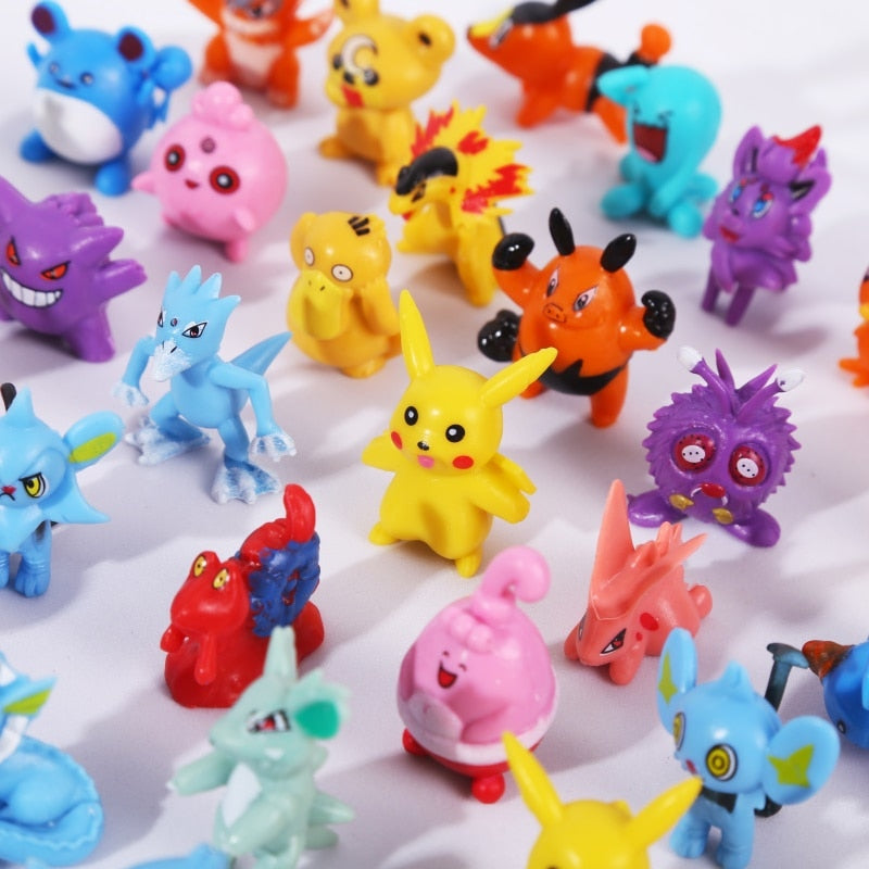 Pokémon Figures Toy Collection: From 24Pcs to 144Pcs, 2-3cm Anime Figure Models - Xclusive Collectibles