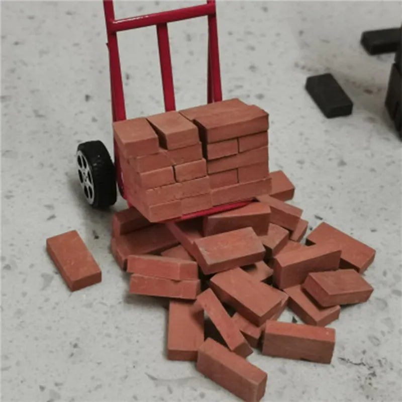 100pcs Miniature Simulation Bricks - DIY Diorama Landscape Scenery