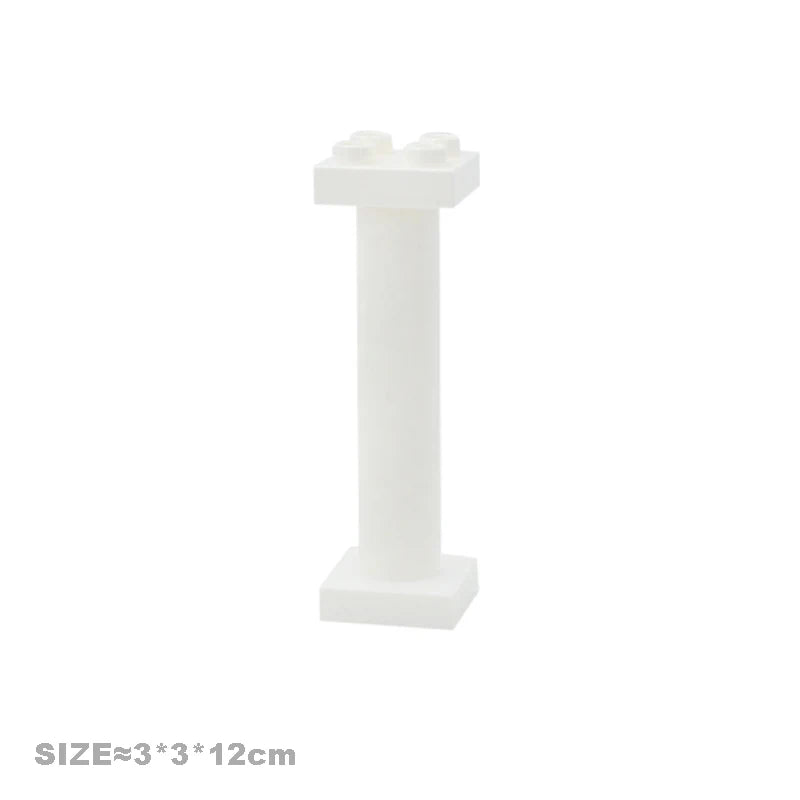 Big Particles Building Blocks House Parts Accessory Window Wall Roof Construction Assemble Duplo Brick Educational Toys For Kids
