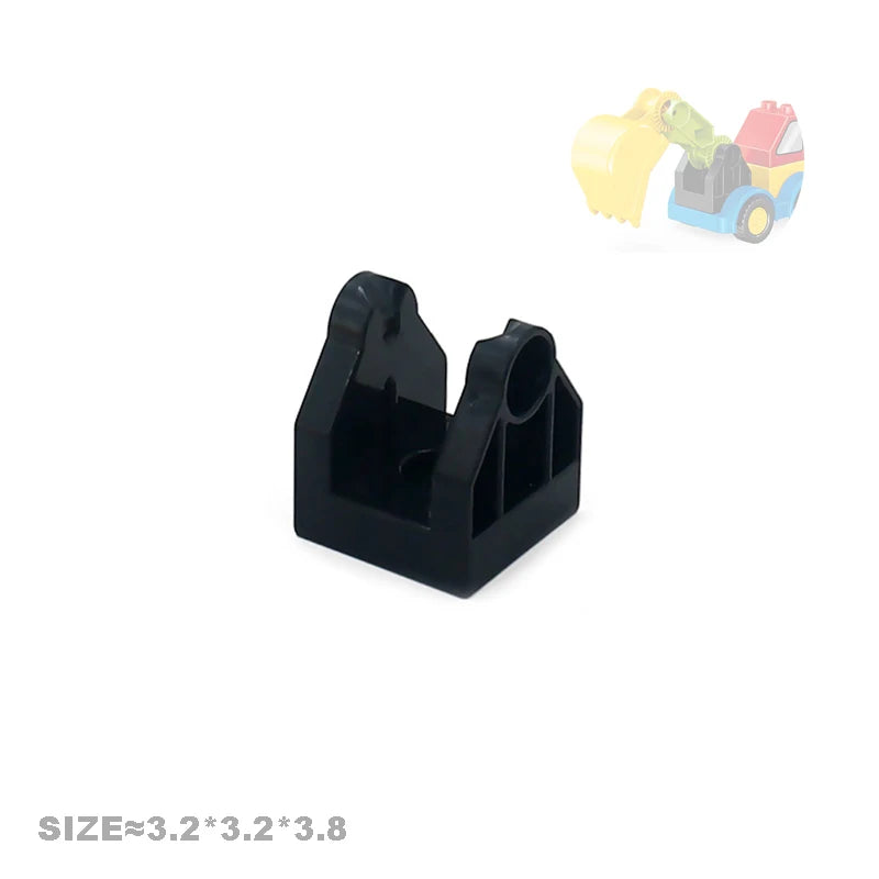 Big Size Building Blocks Engineering Accessories – City Scene, Walls, Doors, Hooks & Props