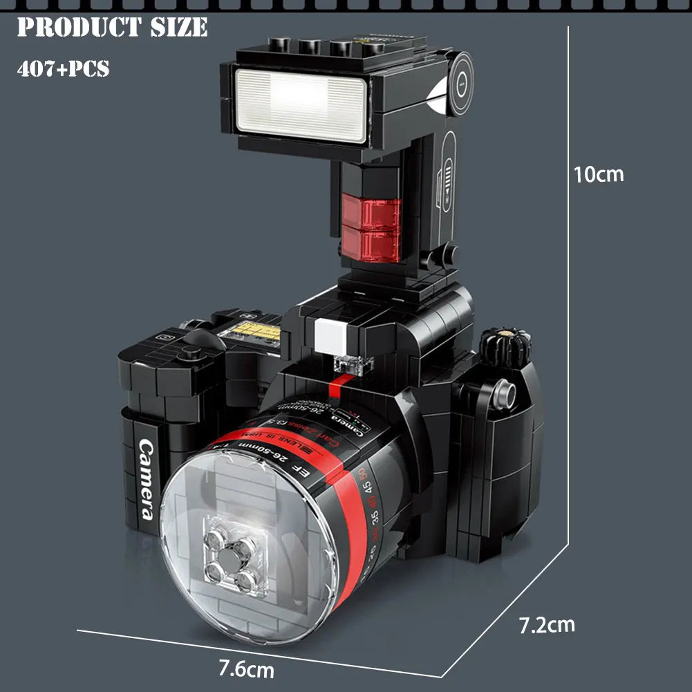 DIY Camera Model Building Block Sets – Select from 6 Unique Photography Designs