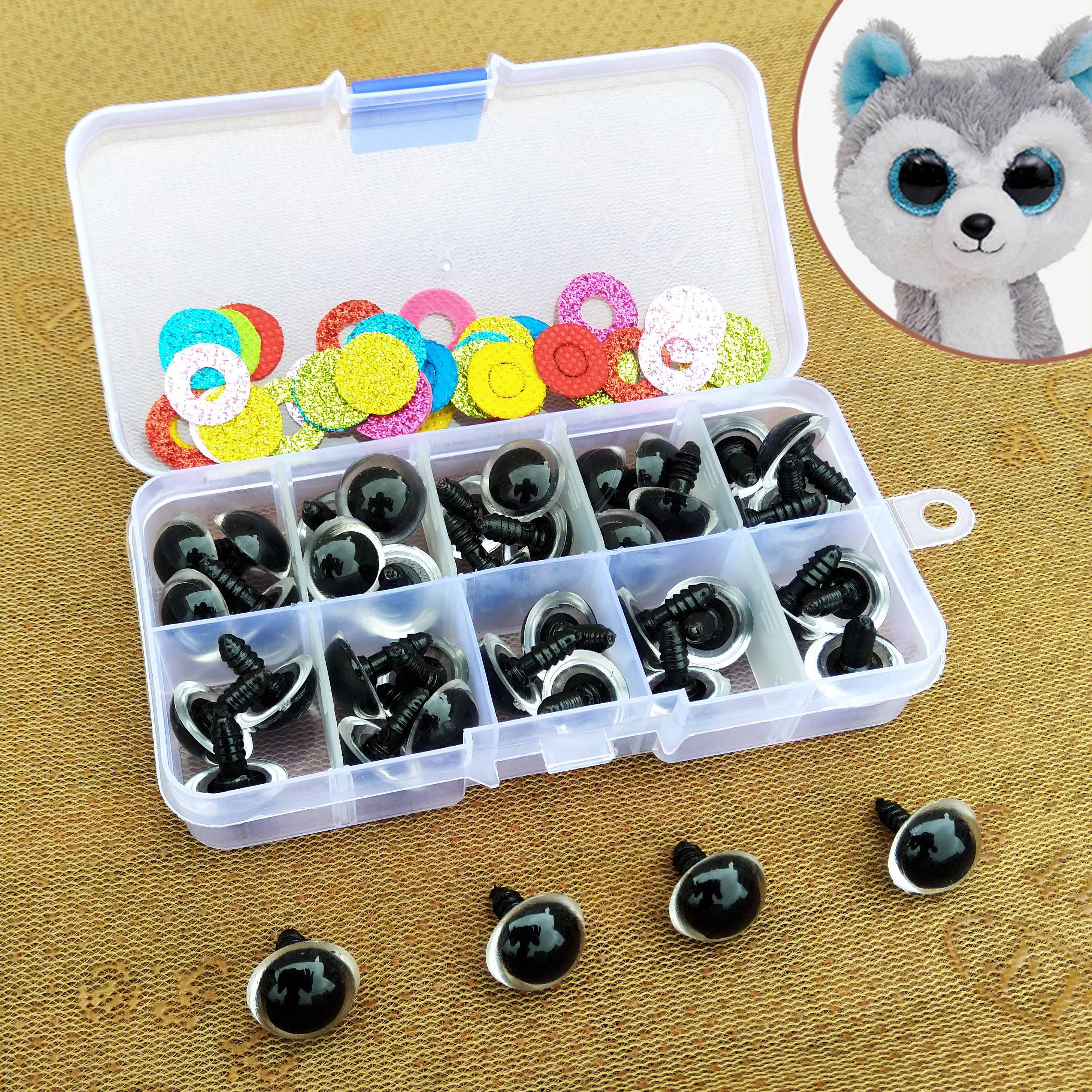 16mm Safety Plastic Colorful Doll Eyes for Crochet Stuffed Animals & Dolls - Xclusive Collectibles