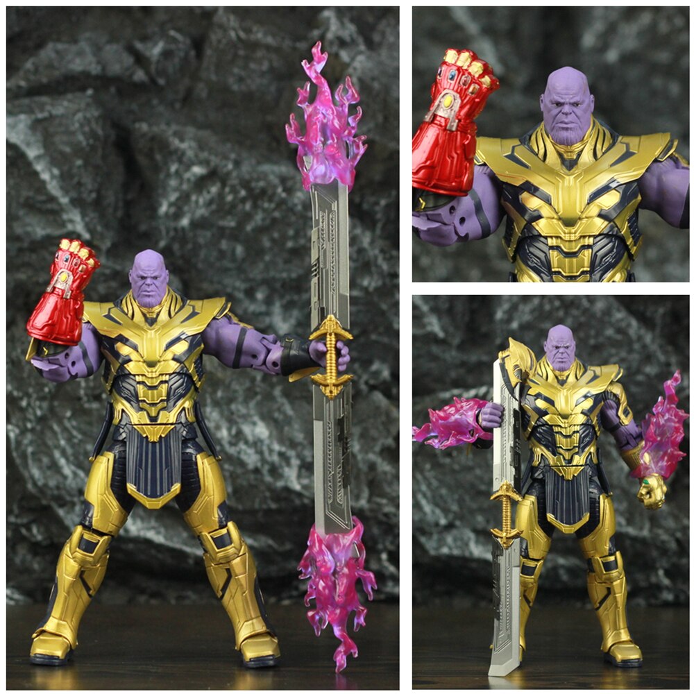 ZD Toys Marvel Avenger 4 Endgame 8" Thanos 2019 Movie 20cm Action Figure Infinity Gauntlet Legends Original Doll Model