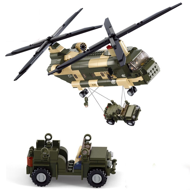Chinook Helicopter Brick Set 46512478290205