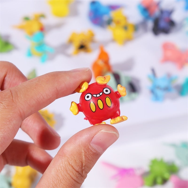 Pokémon Figures Toy Collection: From 24Pcs to 144Pcs, 2-3cm Anime Figure Models