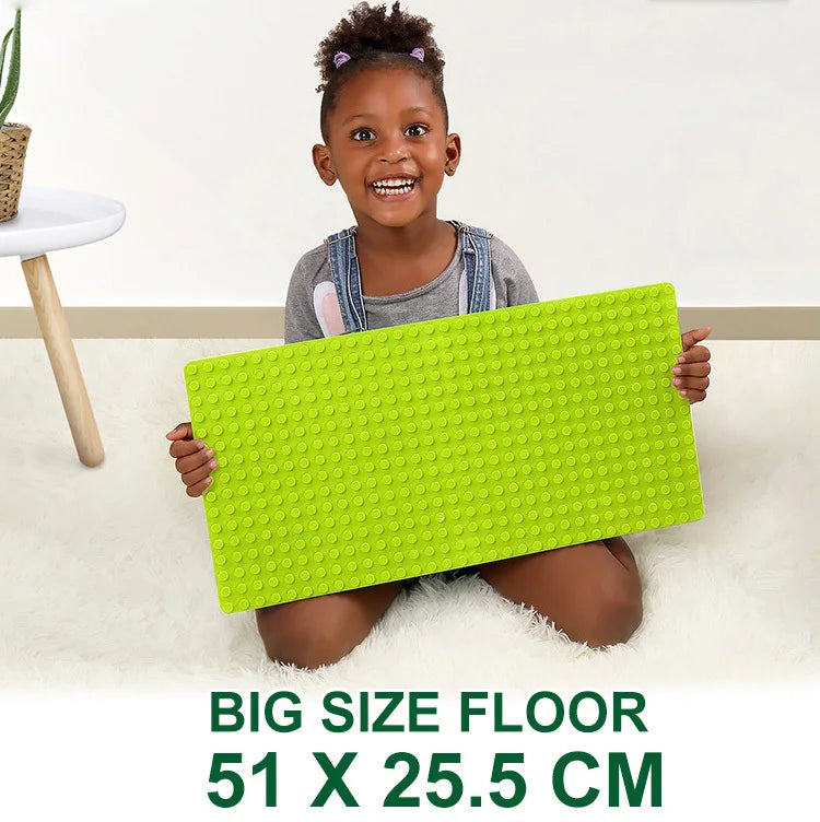Colorful DIY Building Blocks – Big Size Bulk Bricks, Cars, Animals & Base Plates