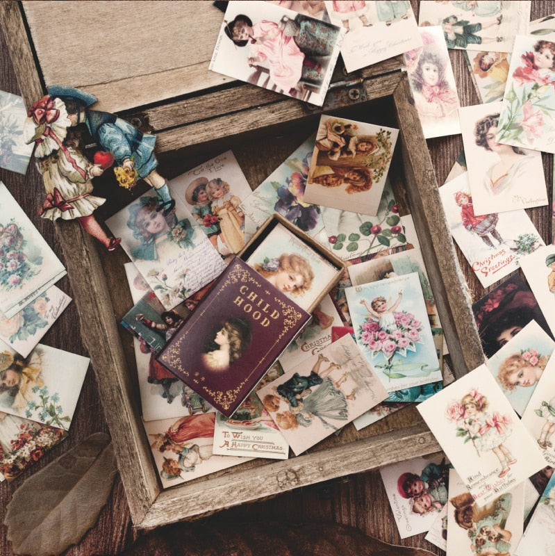 Mengtai Vintage Stamp Book Collection - Dive into Retro Elegance!