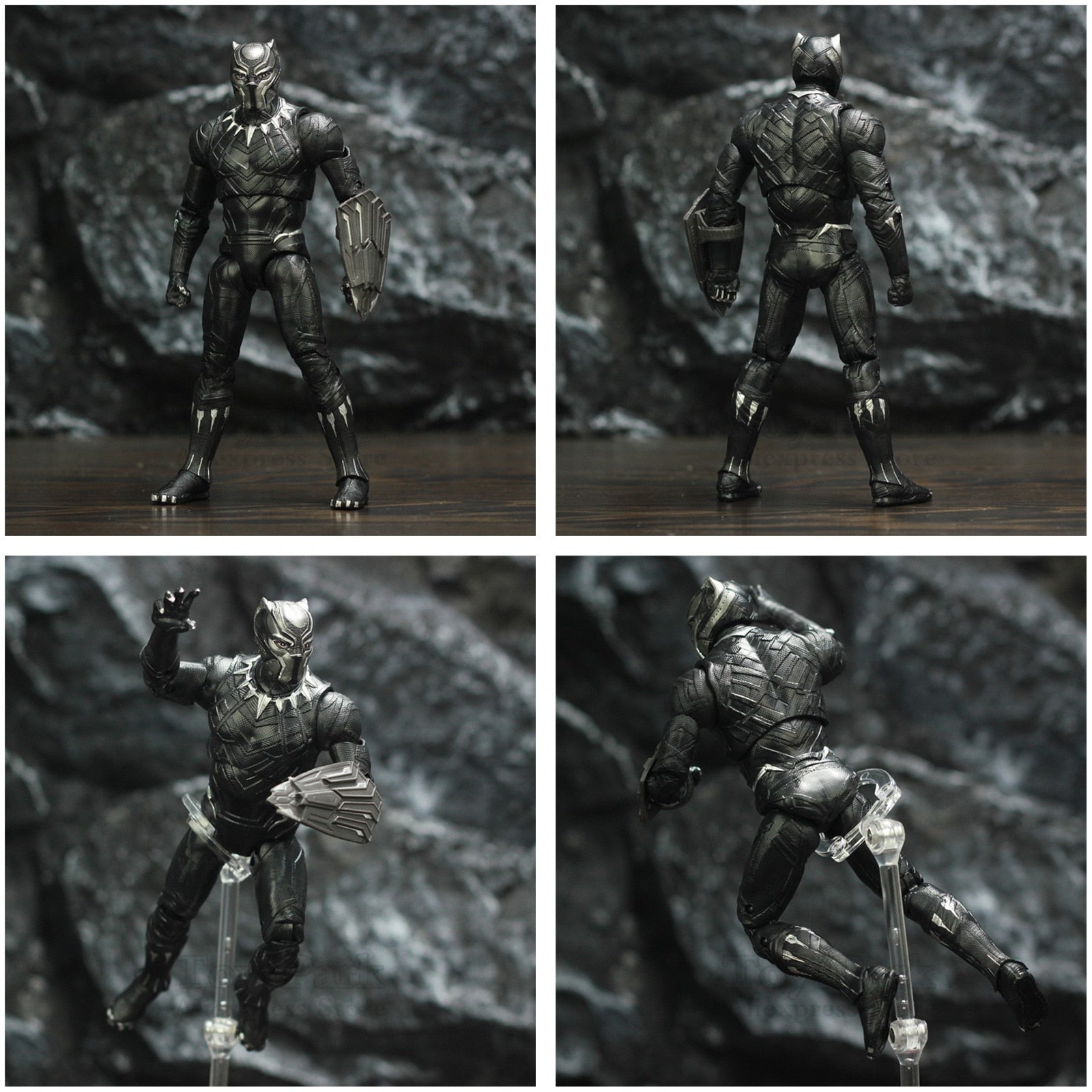 ZD Toys Marvel Black Panther 7" Action Figure - The King Of Wakanda Collection