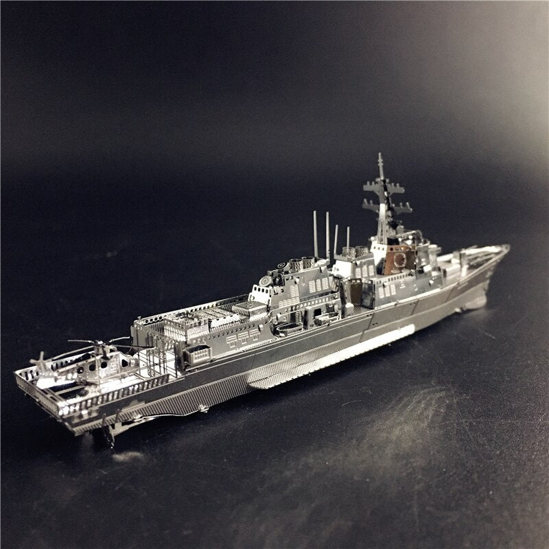 3D Metal Puzzle Burke Class Destroyer or Type 056 Corvette Model Kits