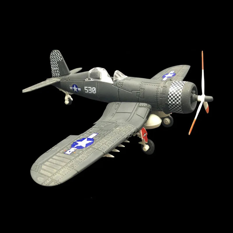 1/48 Mini Military F4U Fighter Plane Model – 1pc Random Color (F4U Style Airplane Building Set)