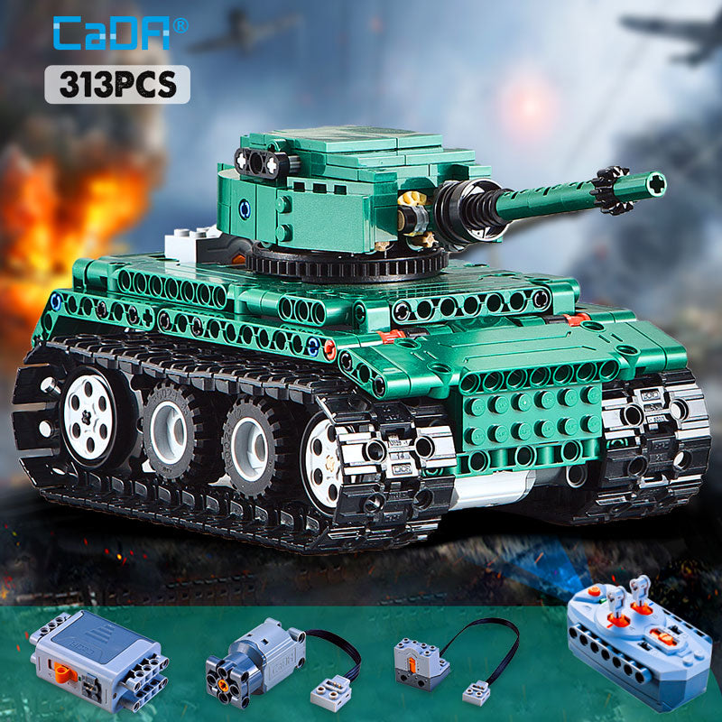 Cada RC Tank Building Blocks Military Series Vehicles, 313pcs - Xclusive Collectibles