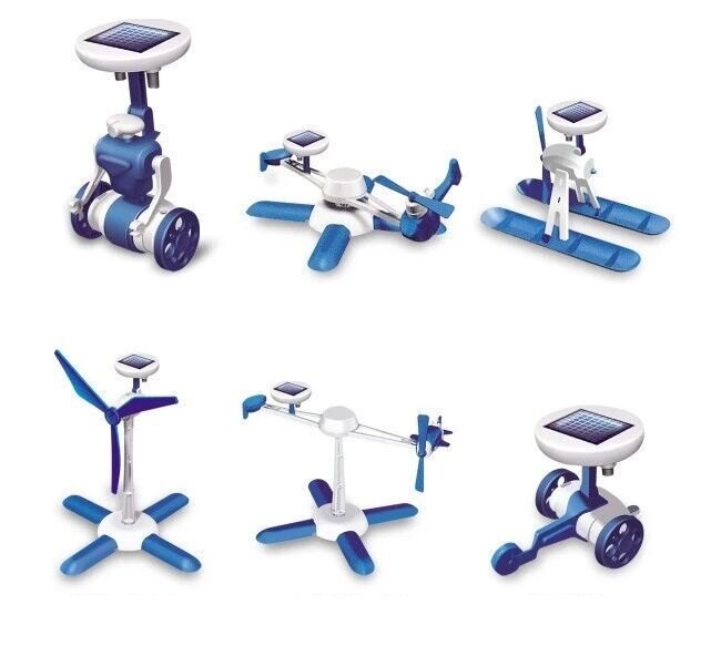 6 in 1 Solar Toys Educational Solar Robot Kit -Model Science Gift