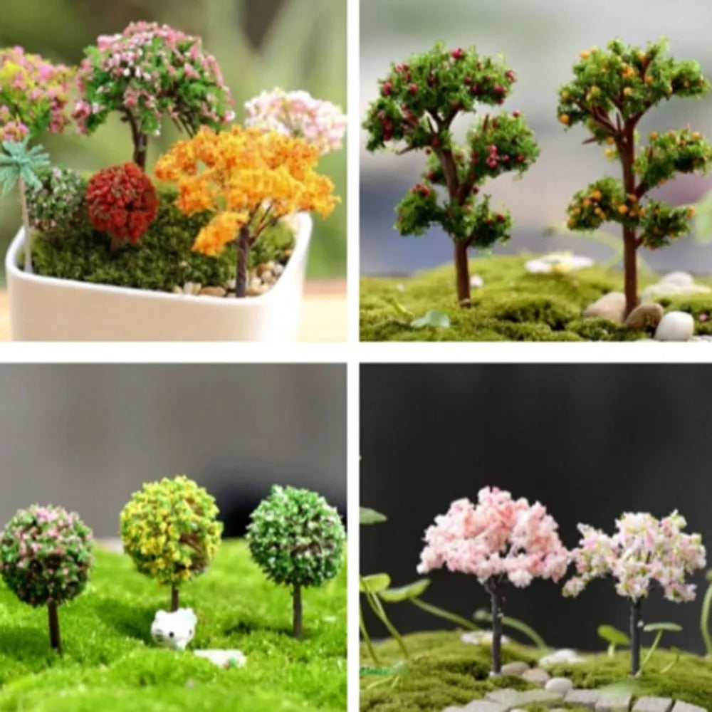 Enchanting Mini Tree Fairy Garden Miniature Landscape Scenery Decorations - 8 Styles Available