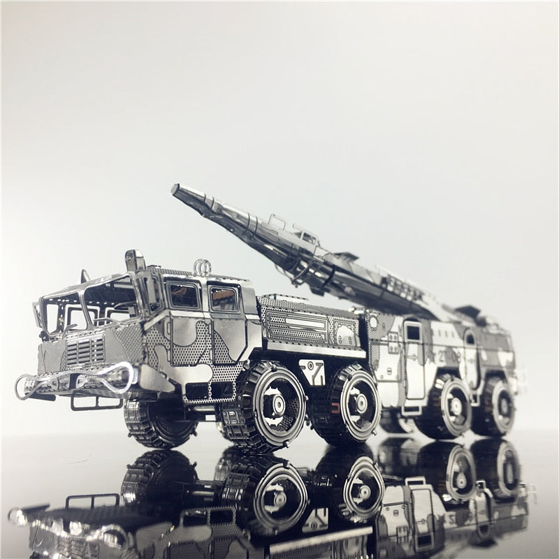 DF-11 Missile Carrier 3D Metal Model Kit - A Must-Have for Military Model Collectors