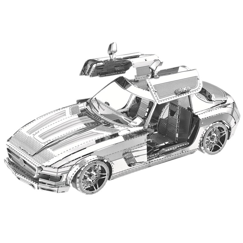 MMZ MODEL NANYUAN 3D Metal Model Kit - Sports Car with Butterfly Wings
